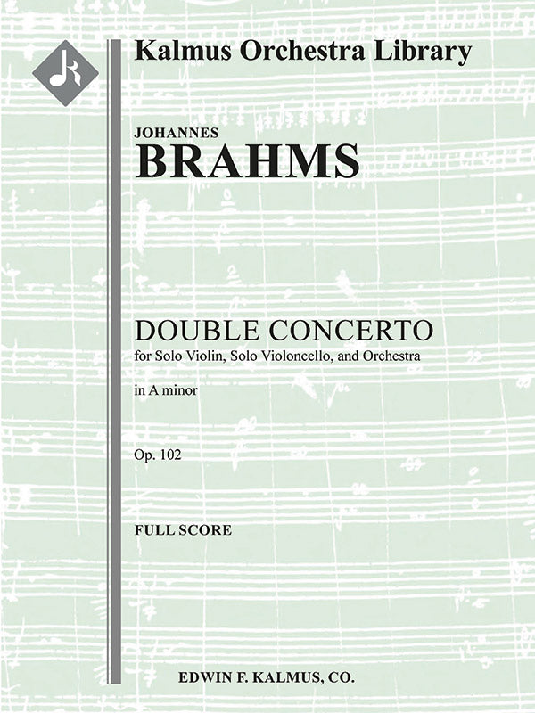 Double Concerto for Violin and Cello in A minor, Op. 102 Cover Image