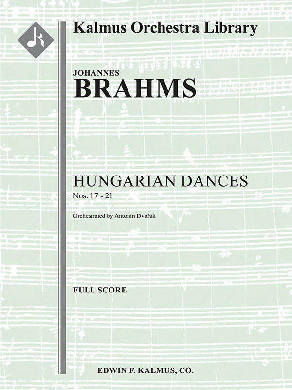 Hungarian Dances Nos. 17 through 21 Cover Image