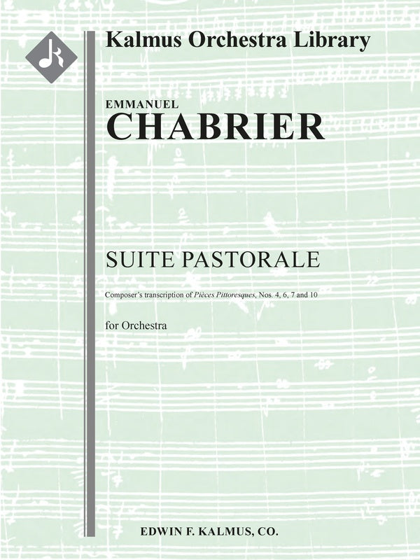 Suite Pastorale (composer's transcription of Pieces Pittoresques, Nos. 4, 6, 7 and 10) Cover Image