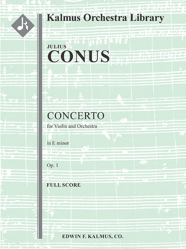 Violin Concerto in E minor, Op. 1 Cover Image