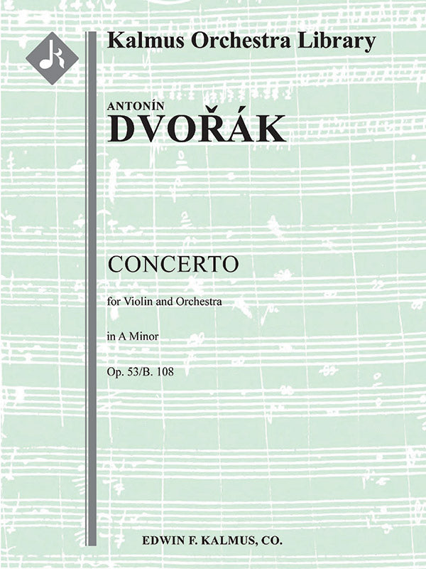 Concerto for Violin in A minor, Op. 53/B. 108 Cover Image