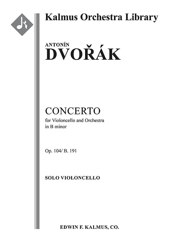 Concerto for Cello in B minor, Op. 104/B. 191 Cover Image