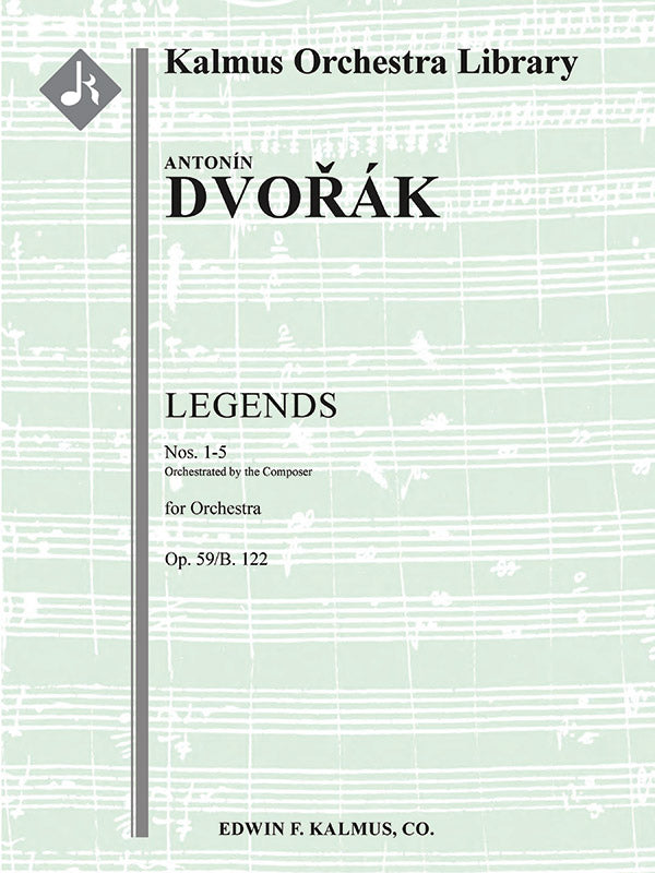 Legends, Op. 59/B. 122; Nos. 1-5 [composer's orchestration] Cover Image