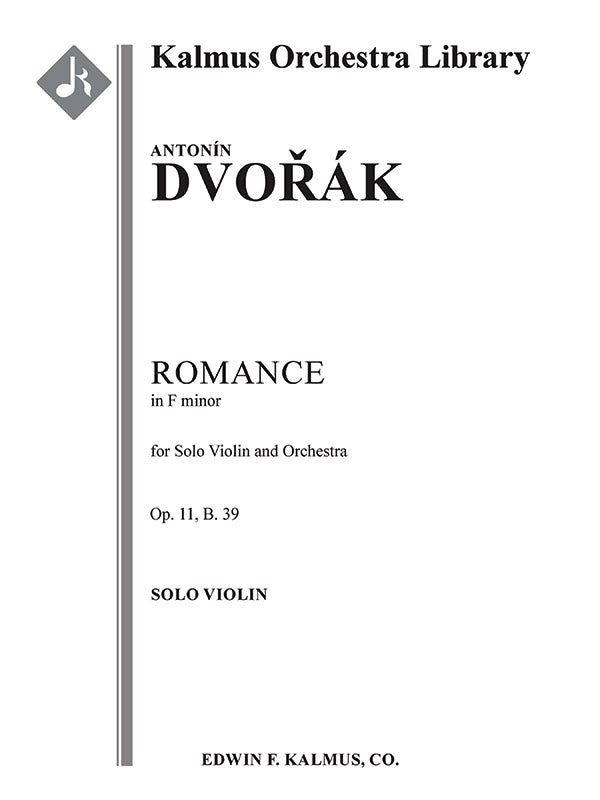 Romance in F minor, Op. 11, B. 39 Cover Image