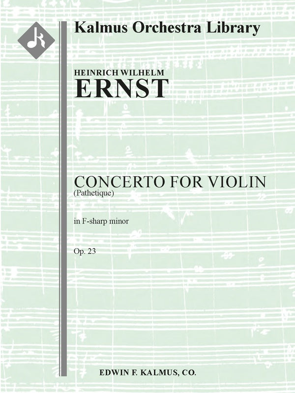 Concerto for Violin in F-sharp minor, Op. 23 (Pathetique) Cover Image