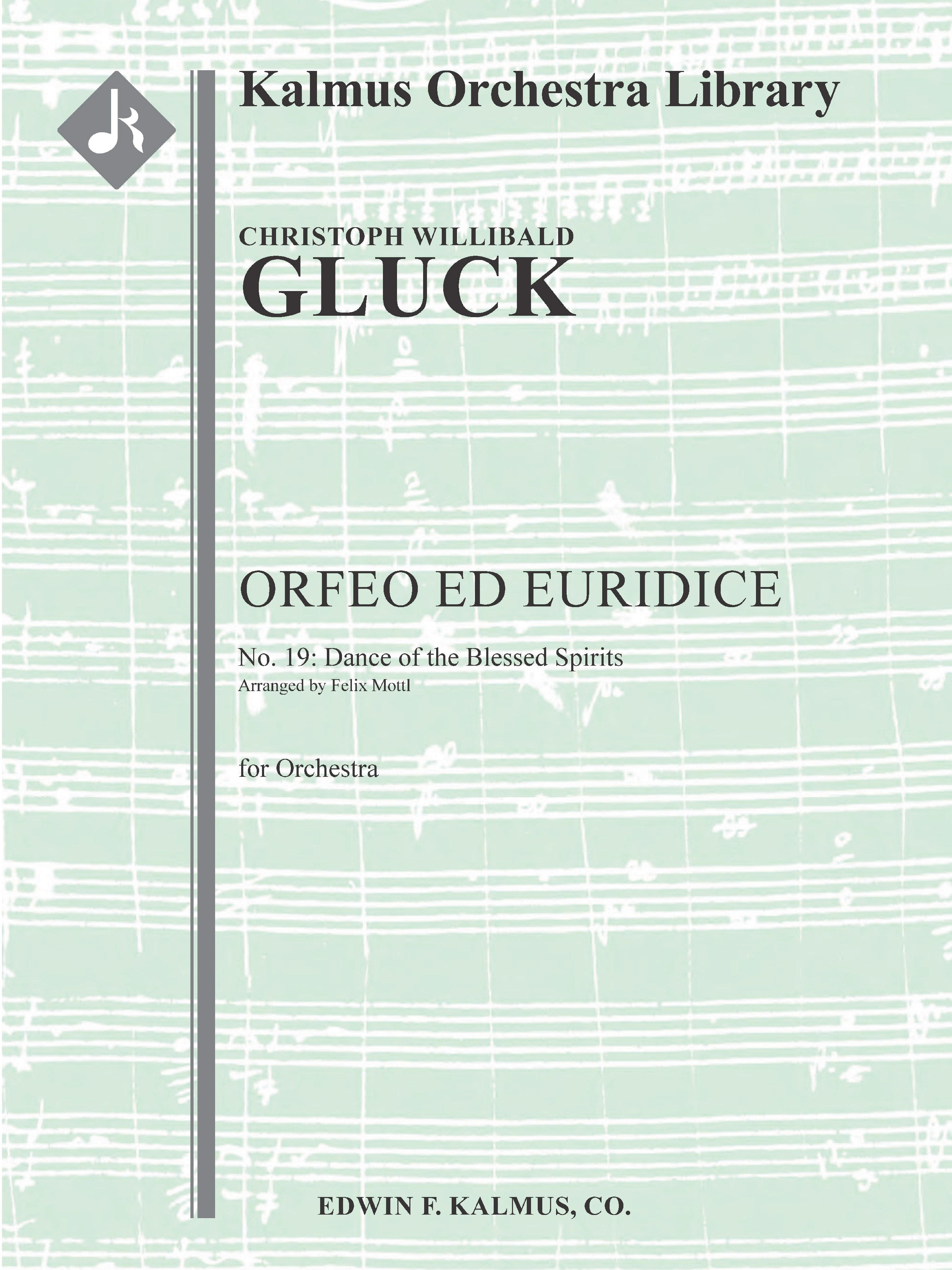 Orfeo ed Euridice, No. 19: Dance of the Blessed Spirits (from Wq. 41) Cover Image