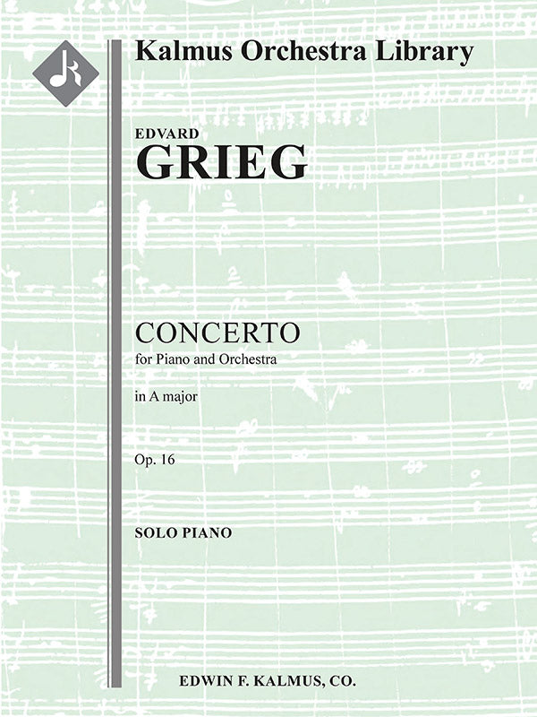 Concerto for Piano in A minor, Op. 16 Cover Image