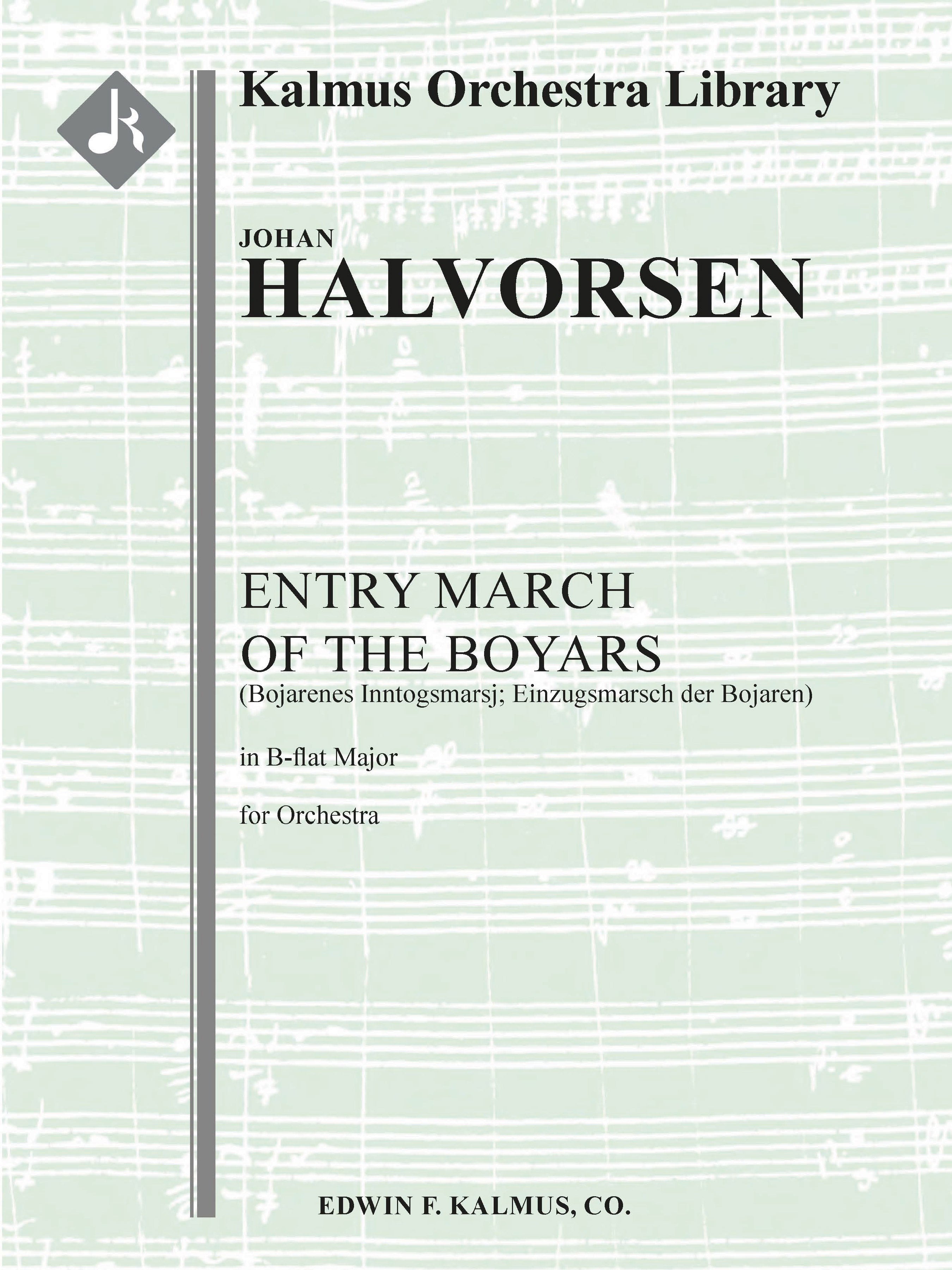 Entry March of the Boyars (Bojarenes Inntogsmarsj; Einzugsmarsch der Bojaren; B-flat) Cover Image