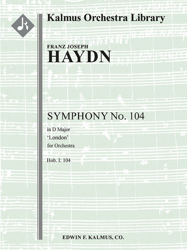 Symphony No. 104 in D 'London' (Hob. I:104) Cover Image