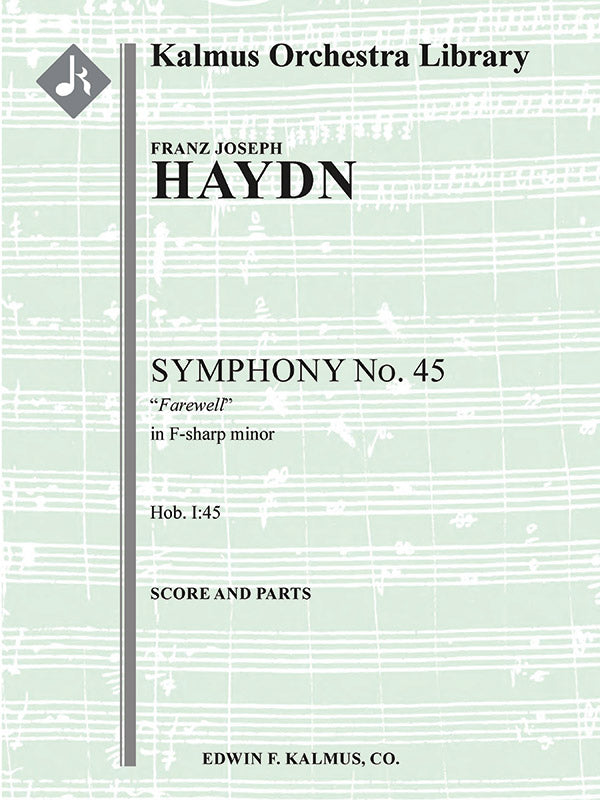 Symphony No. 45 in F-sharp minor 'Farewell' (Hob. I.45) Cover Image