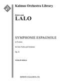 Symphonie Espagnole, Op. 21 Cover Image