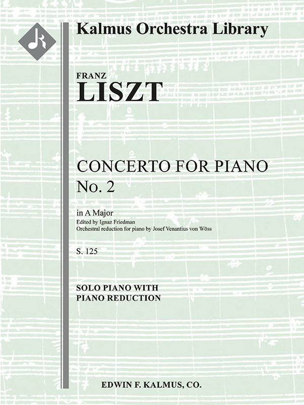 Concerto for Piano No. 2 in A, S. 125 Cover Image