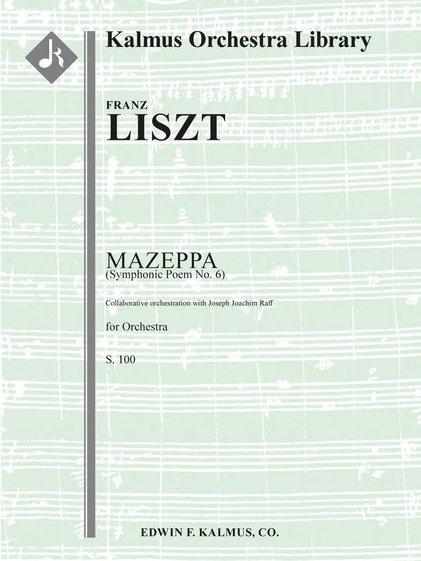 Mazeppa, S. 100 (Symphonic Poem No. 6) [collaborative orchestration] Cover Image