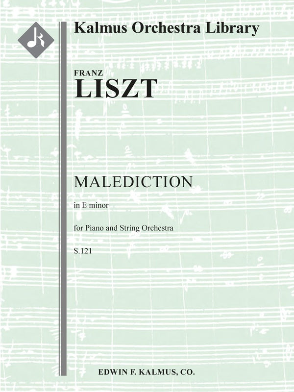 Malediction, S.121 (Concerto for Piano and Strings in E minor) Cover Image