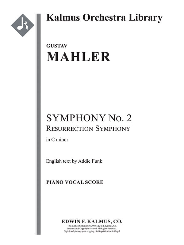Symphony No. 2 in C minor: Resurrection Symphony Cover Image
