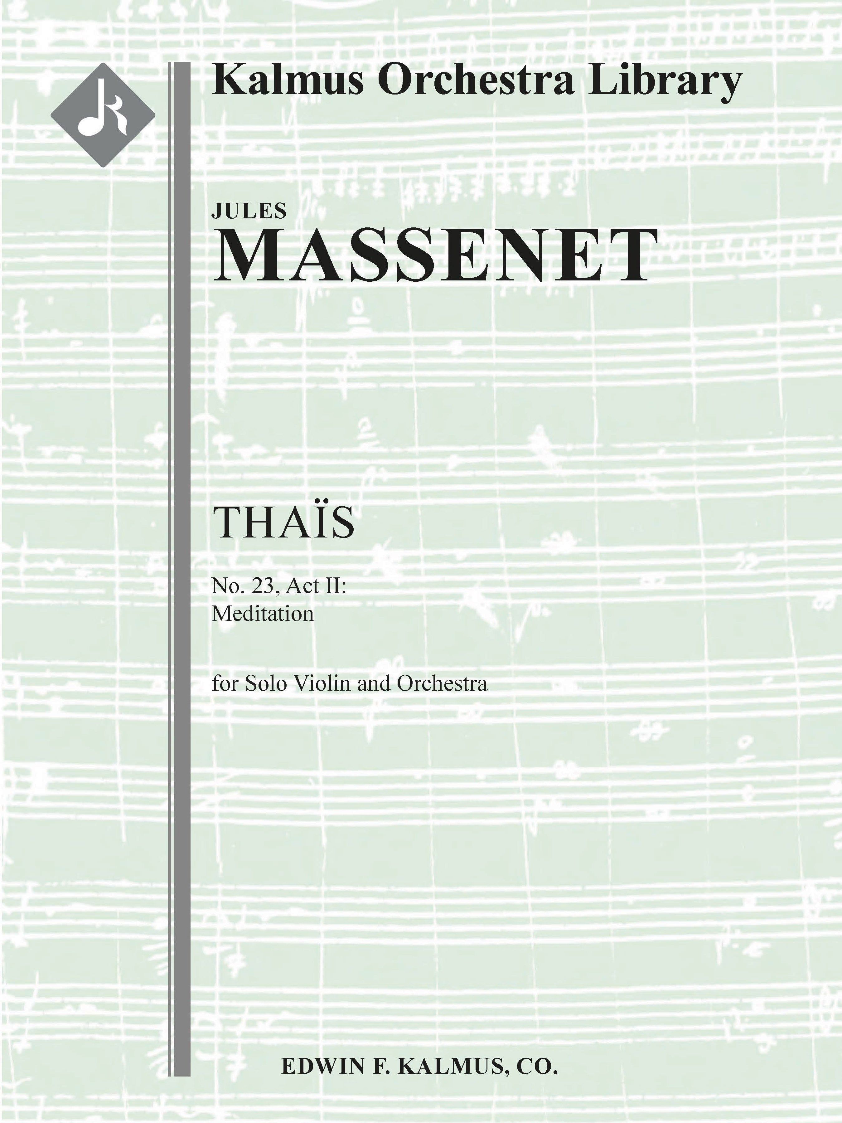 Thais: No. 23, Act II: Meditation Cover Image