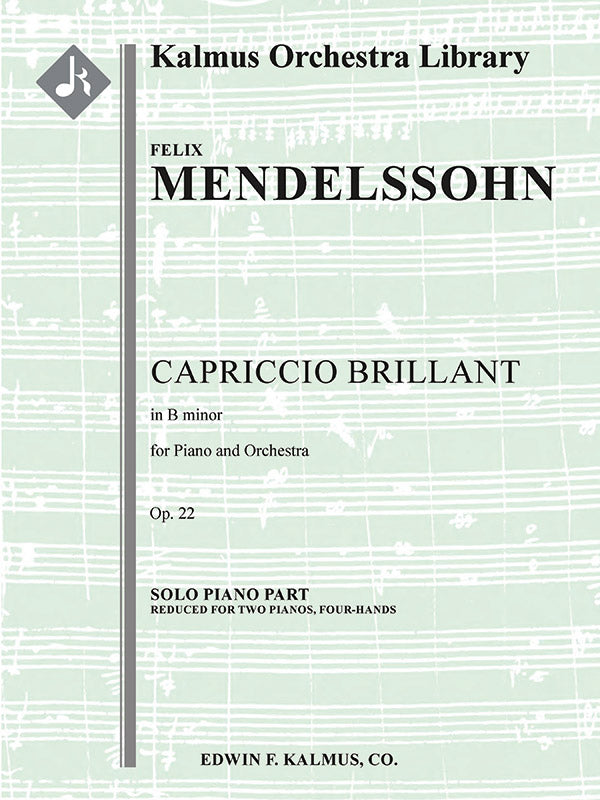 Capriccio Brillant in B minor, Op. 22 Cover Image