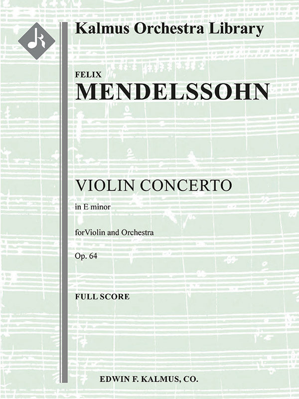 Concerto for Violin in E minor, Op. 64 Cover Image