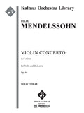 Concerto for Violin in E minor, Op. 64 Cover Image