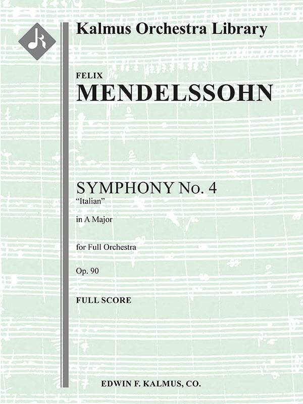 Symphony No. 4 in A, Op. 90 "Italian" Cover Image