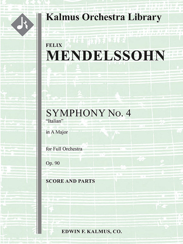 Symphony No. 4 in A, Op. 90 "Italian" Cover Image