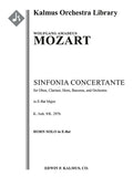 Sinfonia Concertante in Eb, K. Anh. 9/K. 297b (Konzertantes Quartett) Cover Image