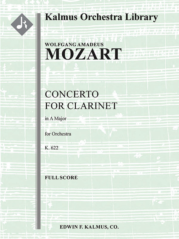 Concerto for Clarinet in A, K. 622 Cover Image