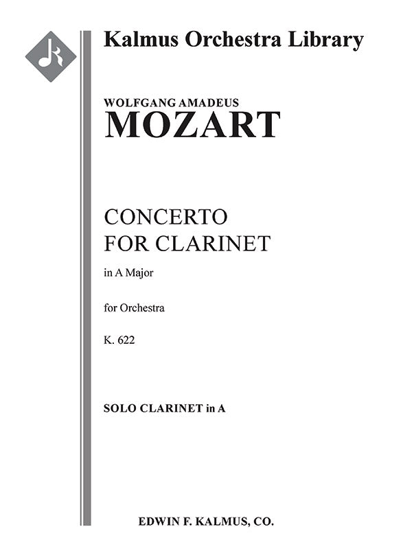 Concerto for Clarinet in A, K. 622 Cover Image