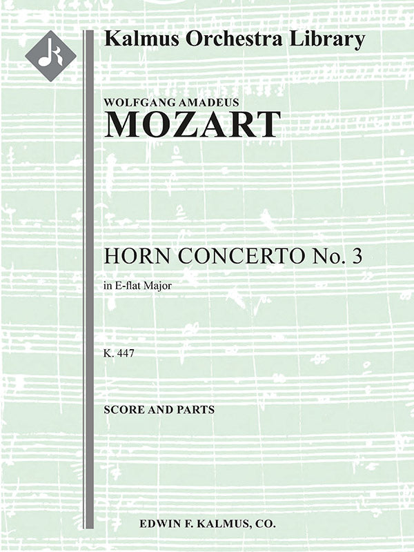 Concerto for Horn No. 3 in E-flat, K. 447 Cover Image