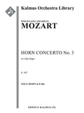 Horn Concerto No. 3 Cover Image