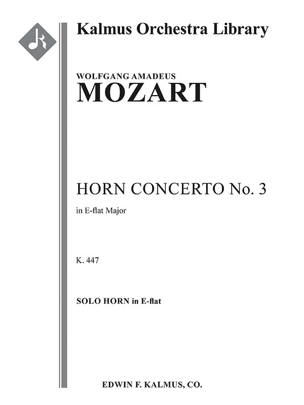 Horn Concerto No. 3 Cover Image