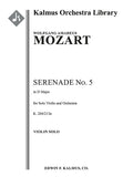 Serenade No. 5 in D, K. 204/213a Cover Image