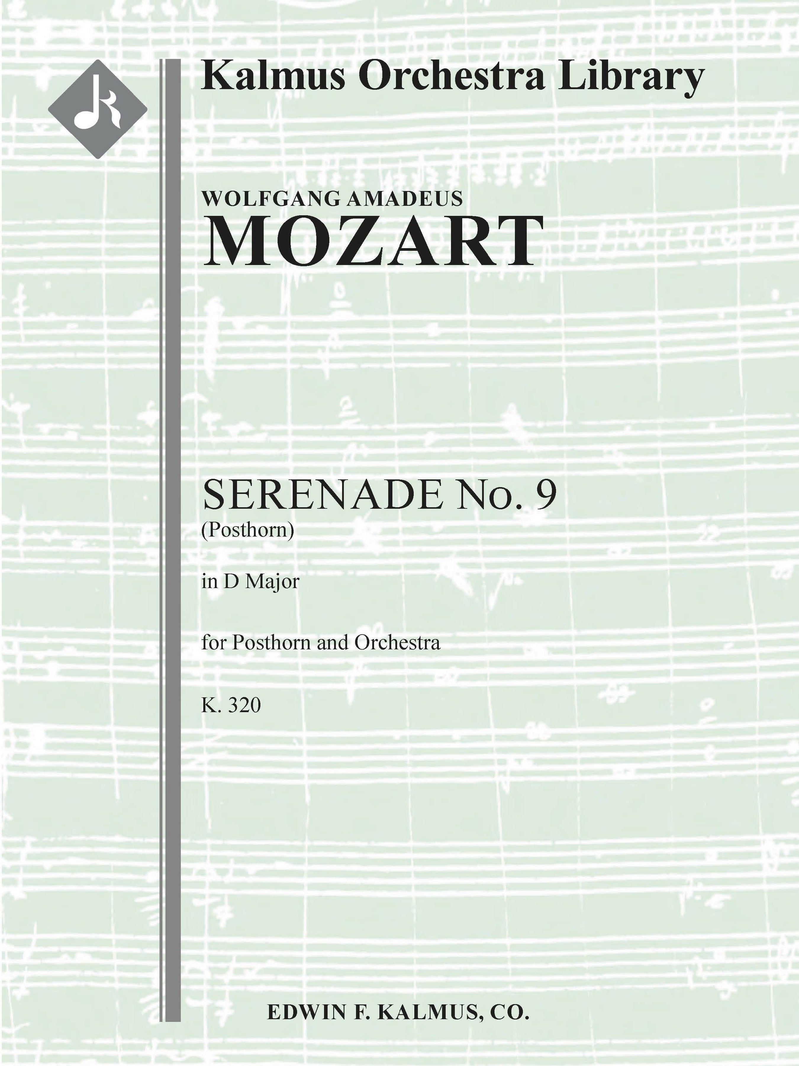 Serenade No. 9 in D, K. 320 (Posthorn) Cover Image