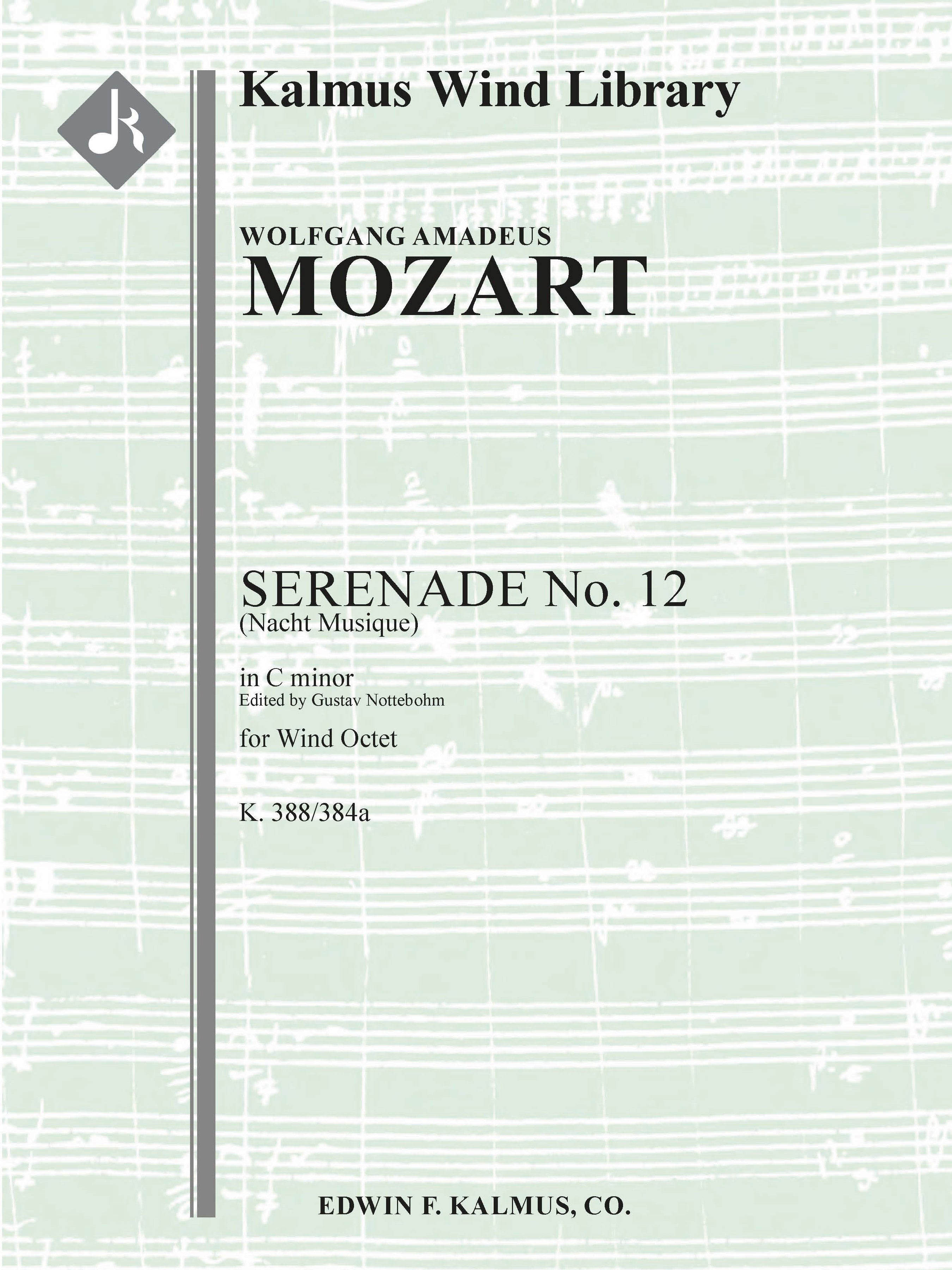 Serenade No. 12 in C minor, K. 388/384a (Nacht Musique) Cover Image