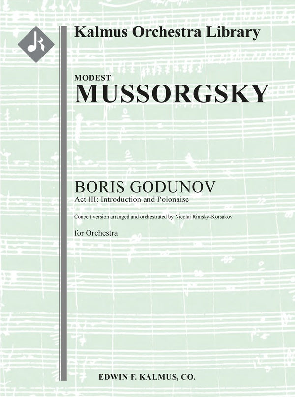 Boris Godunov: Act III: Introduction and Polonaise [concert arrangement] Cover Image
