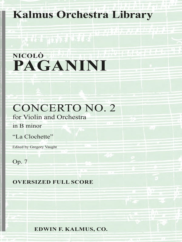 Concerto for Violin No. 2 in B minor, Op. 7: 'La Clochette' (La Campanella) Cover Image