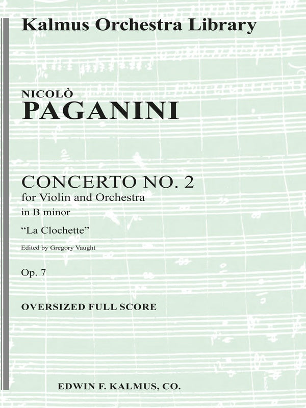 Concerto for Violin No. 2 in B minor, Op. 7: 'La Clochette' (La Campanella) Cover Image