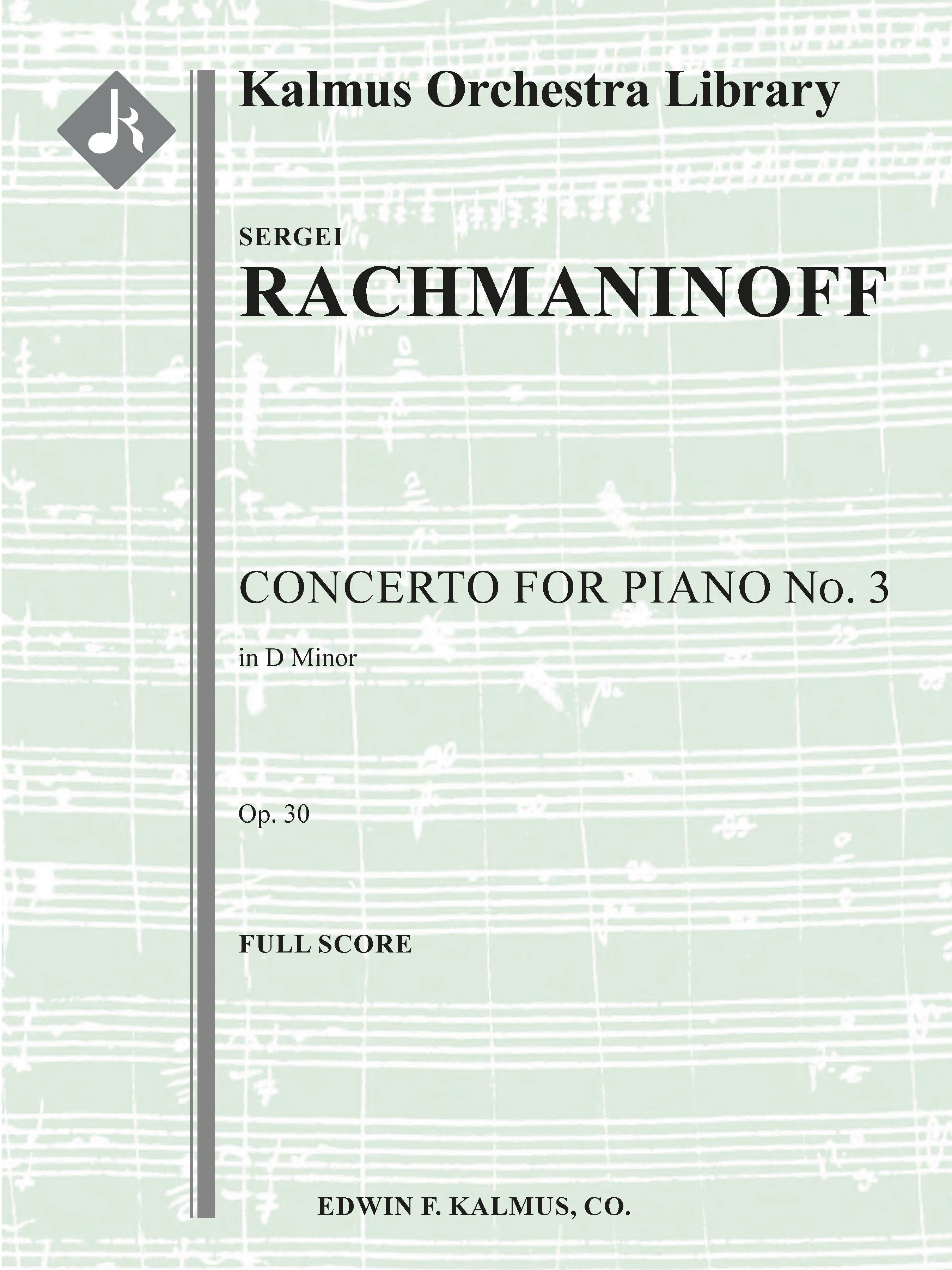 Concerto for Piano No. 3 in D minor, Op. 30 Cover Image