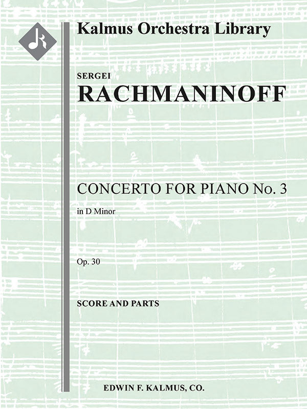 Concerto for Piano No. 3 in D minor, Op. 30 Cover Image