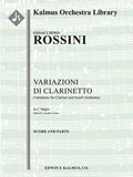 Variazioni di Clarinetto (Variations for Clarinet and Small Orchestra) Cover Image