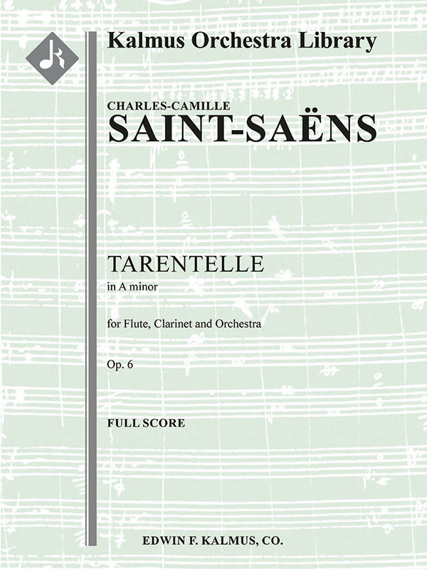 Tarentelle in A minor for Flute, Clarinet and Orchestra, Op. 6 Cover Image
