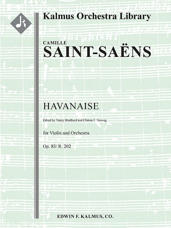 Havanaise, Op. 83/ R. 202 Cover Image