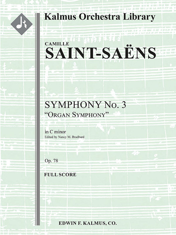 Symphony No. 3 in C minor, Op. 78: Organ Symphony Cover Image
