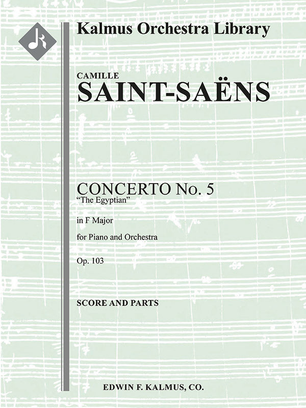 Concerto for Piano No. 5 in F, Op. 103 "Egyptian" Cover Image