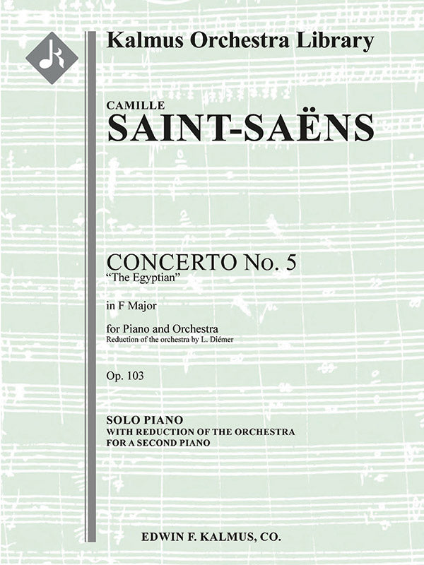 Concerto for Piano No. 5 in F, Op. 103 "Egyptian" Cover Image