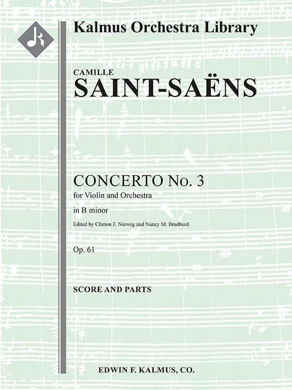 Concerto for Violin No. 3 in B Minor, Op. 61 Cover Image