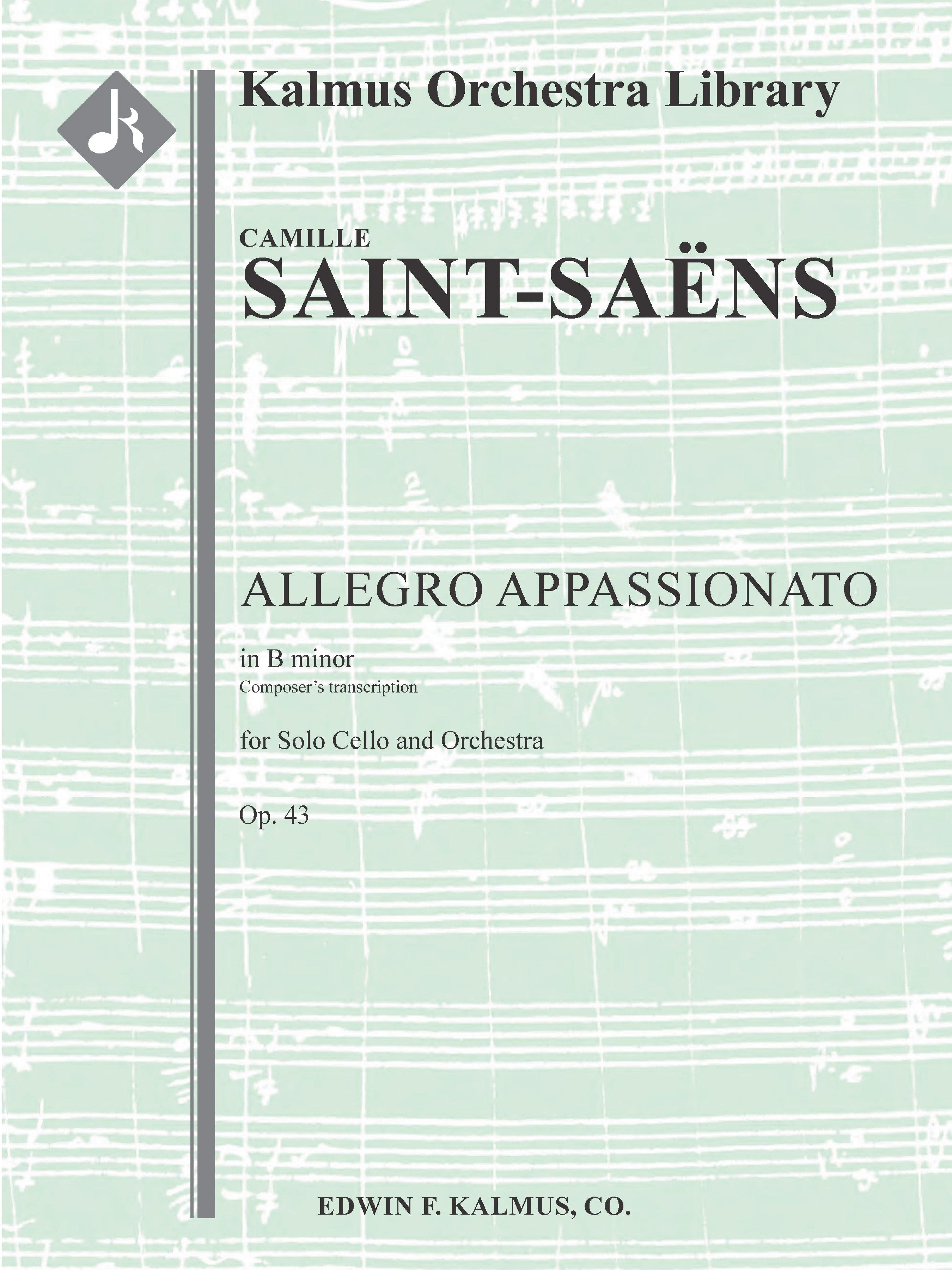 Allegro Appassionato, Op. 43 [composer's transcription] Cover Image