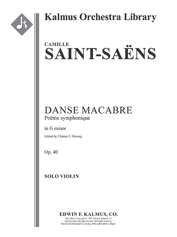 Danse Macabre, Op. 40 Cover Image