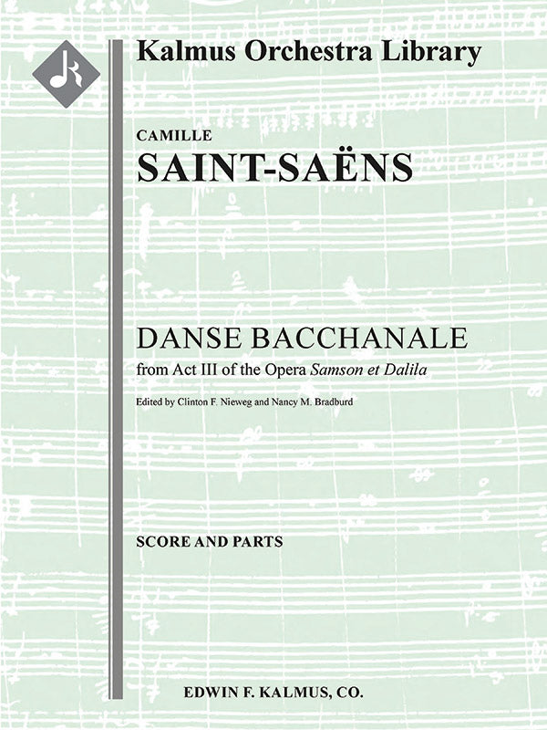Samson and Delilah, Op. 47 (Samson et Dalila): Danse Bacchanale Cover Image