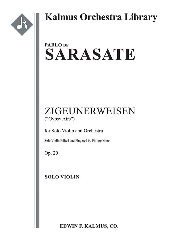 Zigeunerweisen (Gypsy Airs), Op. 20 Cover Image